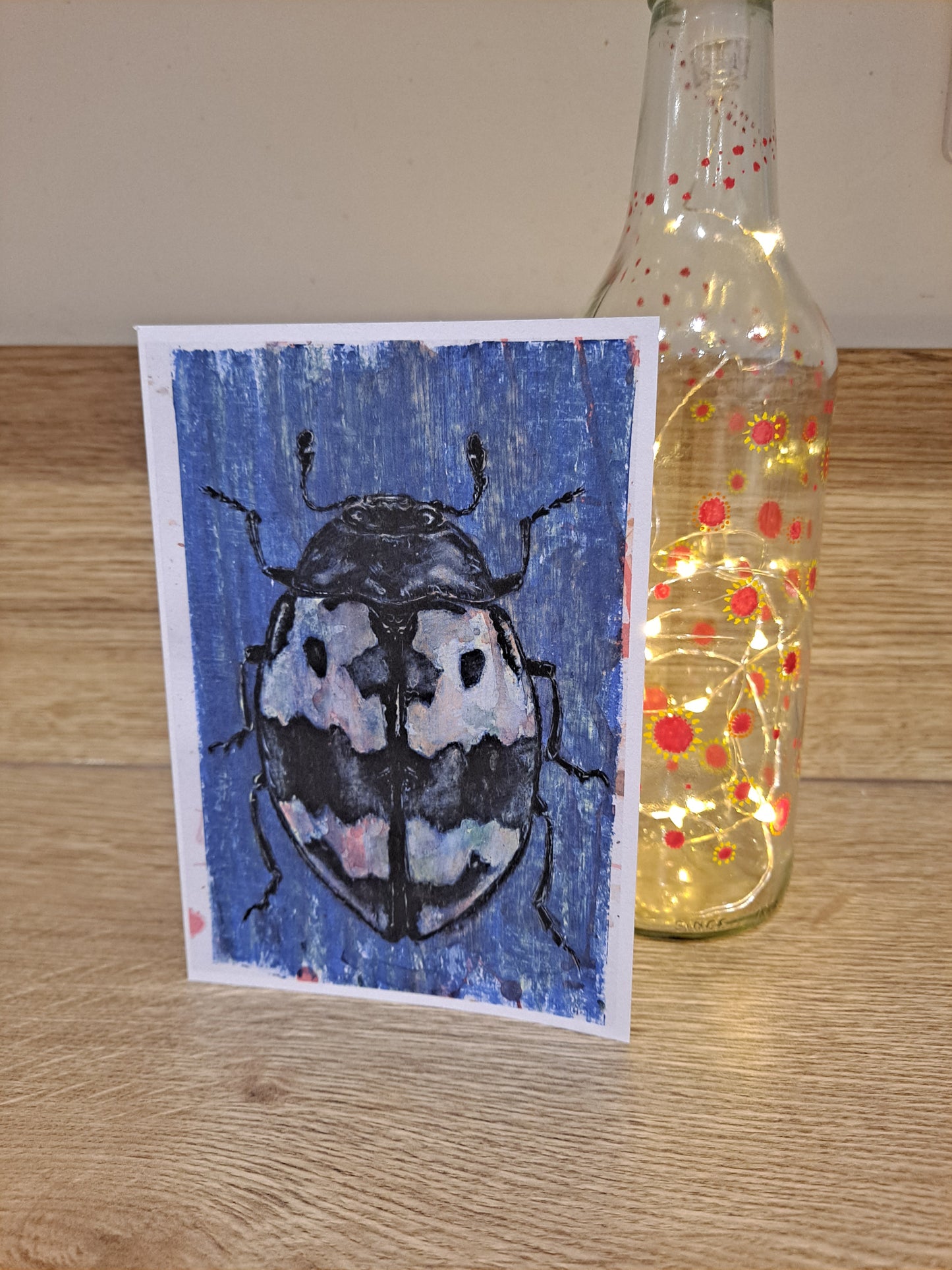 Beetle - Greetings Card by Hannah Hildebrand