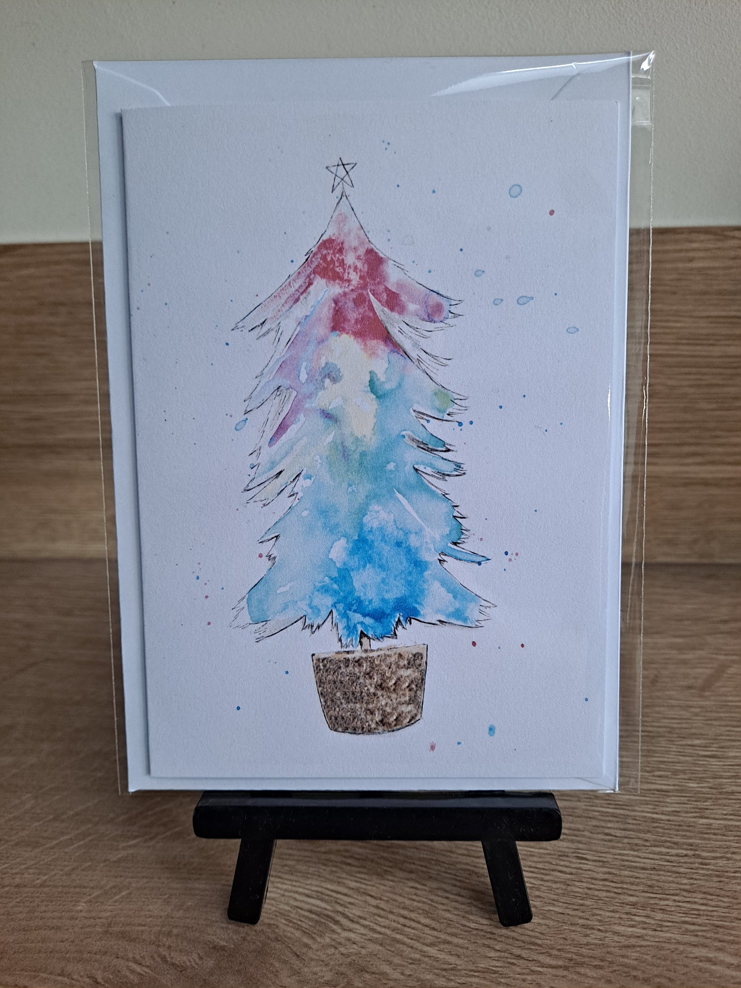 Christmas Tree 1 - Greetings Card by Hannah Hildebrand