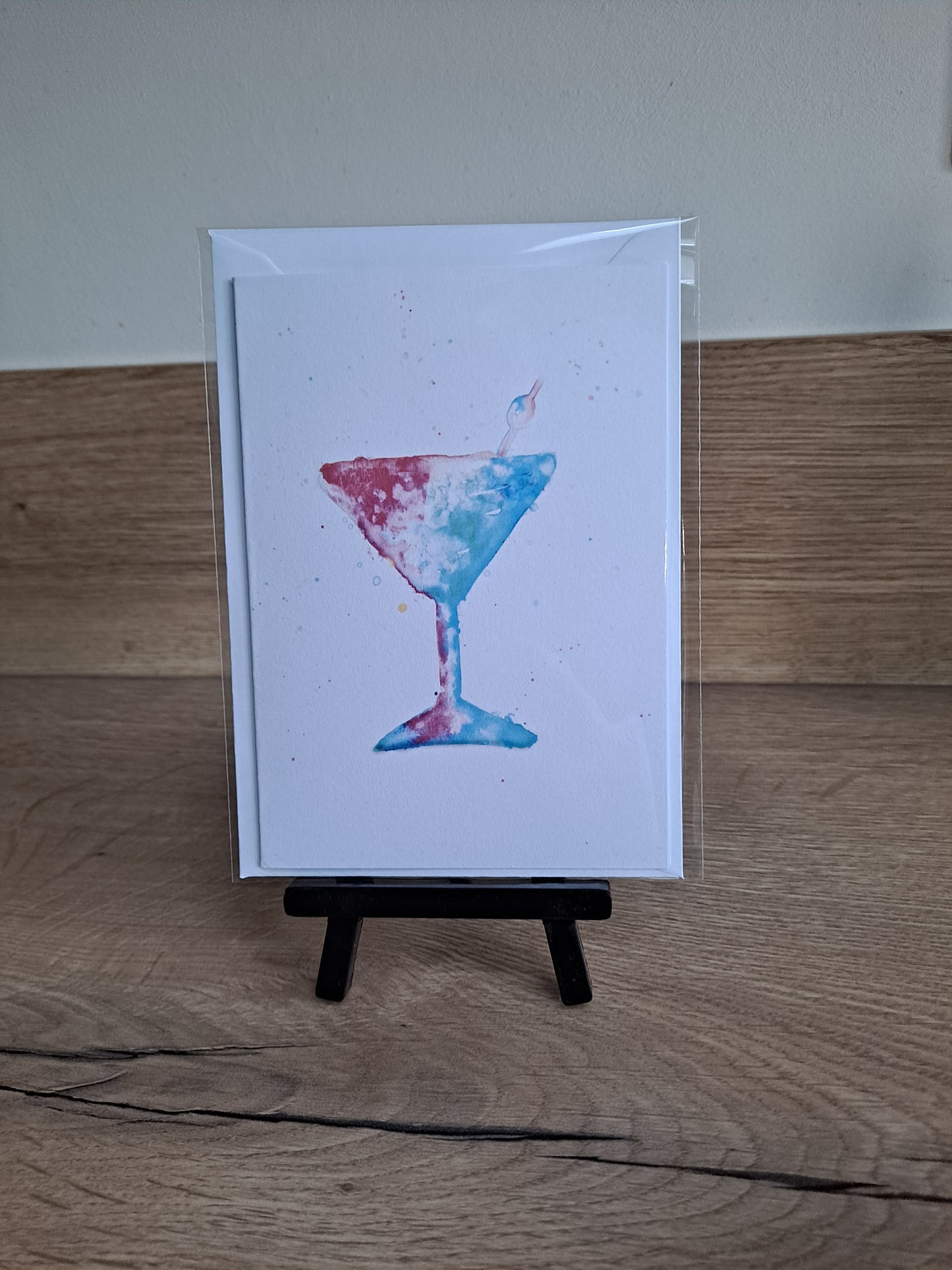 Christmas Cocktail 2 - Greetings Card by Hannah Hildebrand