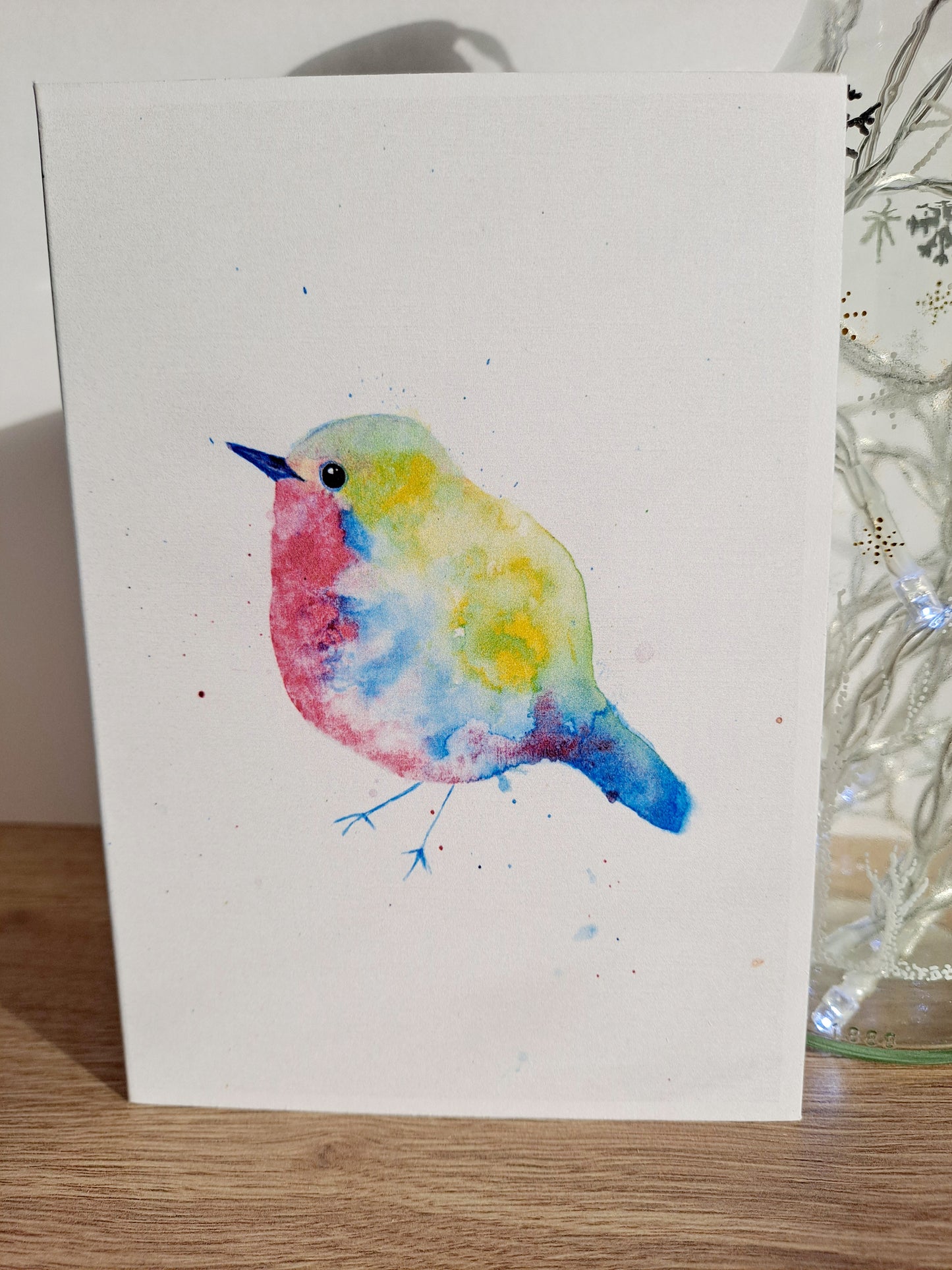 Robin 2 - Greetings Card by Hannah Hildebrand