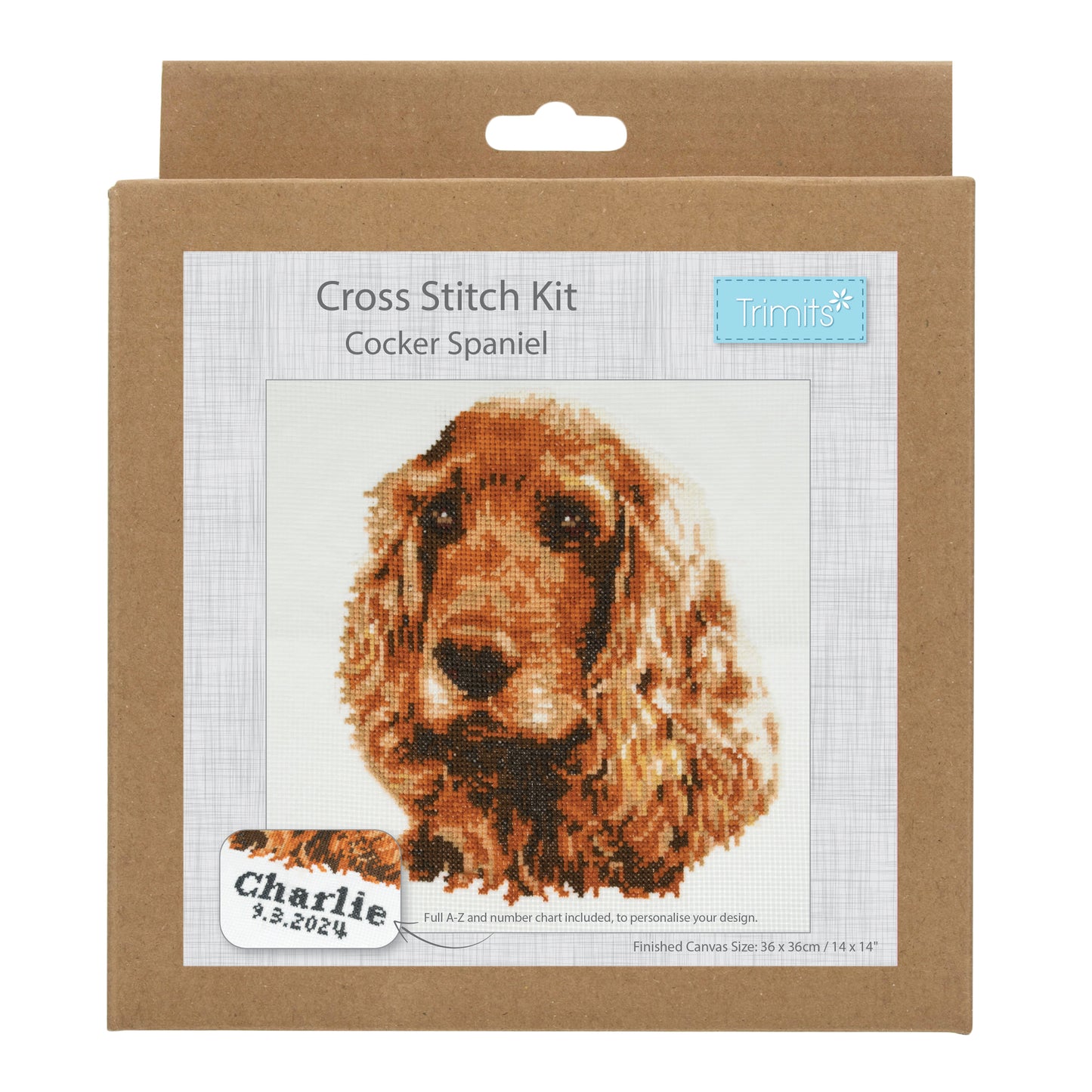Cocker Spaniel - Trimits Counted Cross Stitch Kit GC109