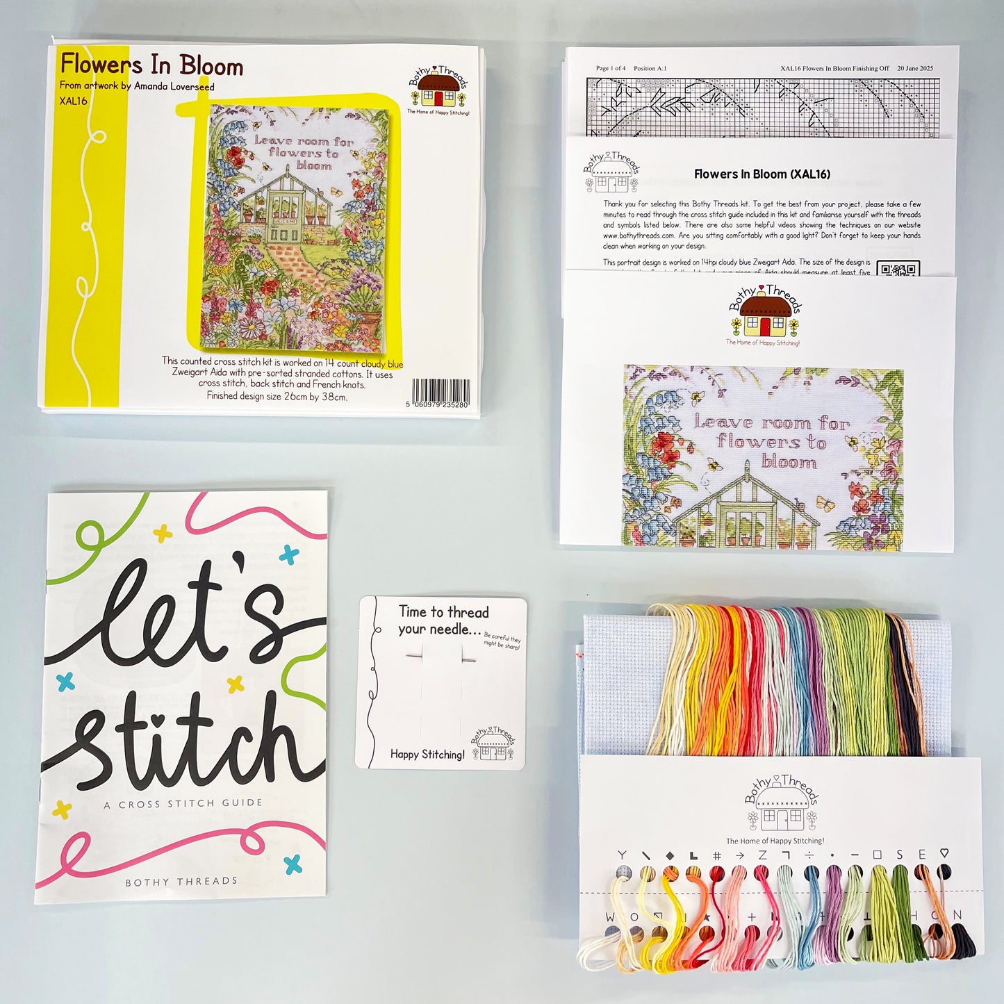 Flowers In Bloom - Bothy Threads Cross Stitch Kit XAL16