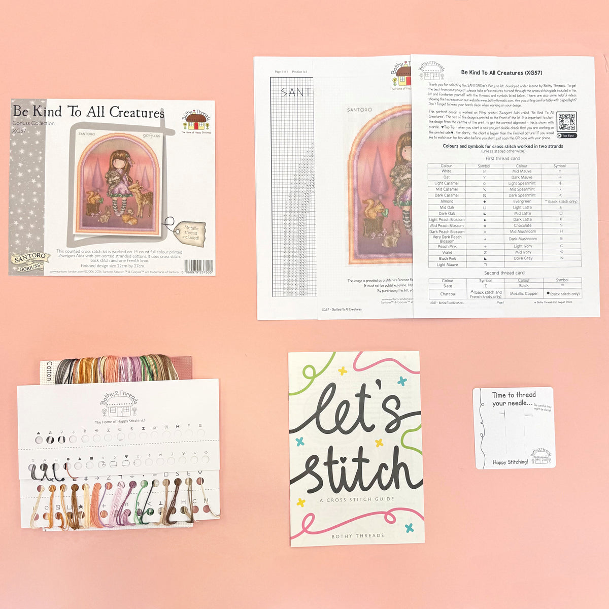 Be Kind To All Creatures - Bothy Threads Cross Stitch Kit XG57