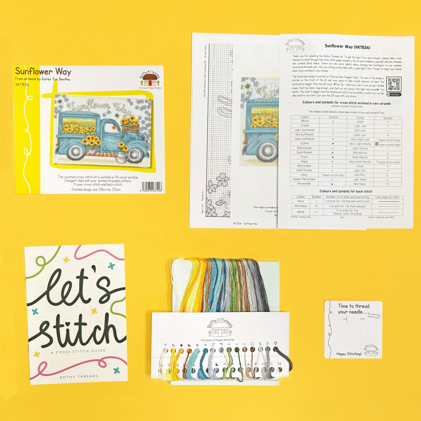 Sunflower Way - Bothy Threads Cross Stitch Kit XKTB26