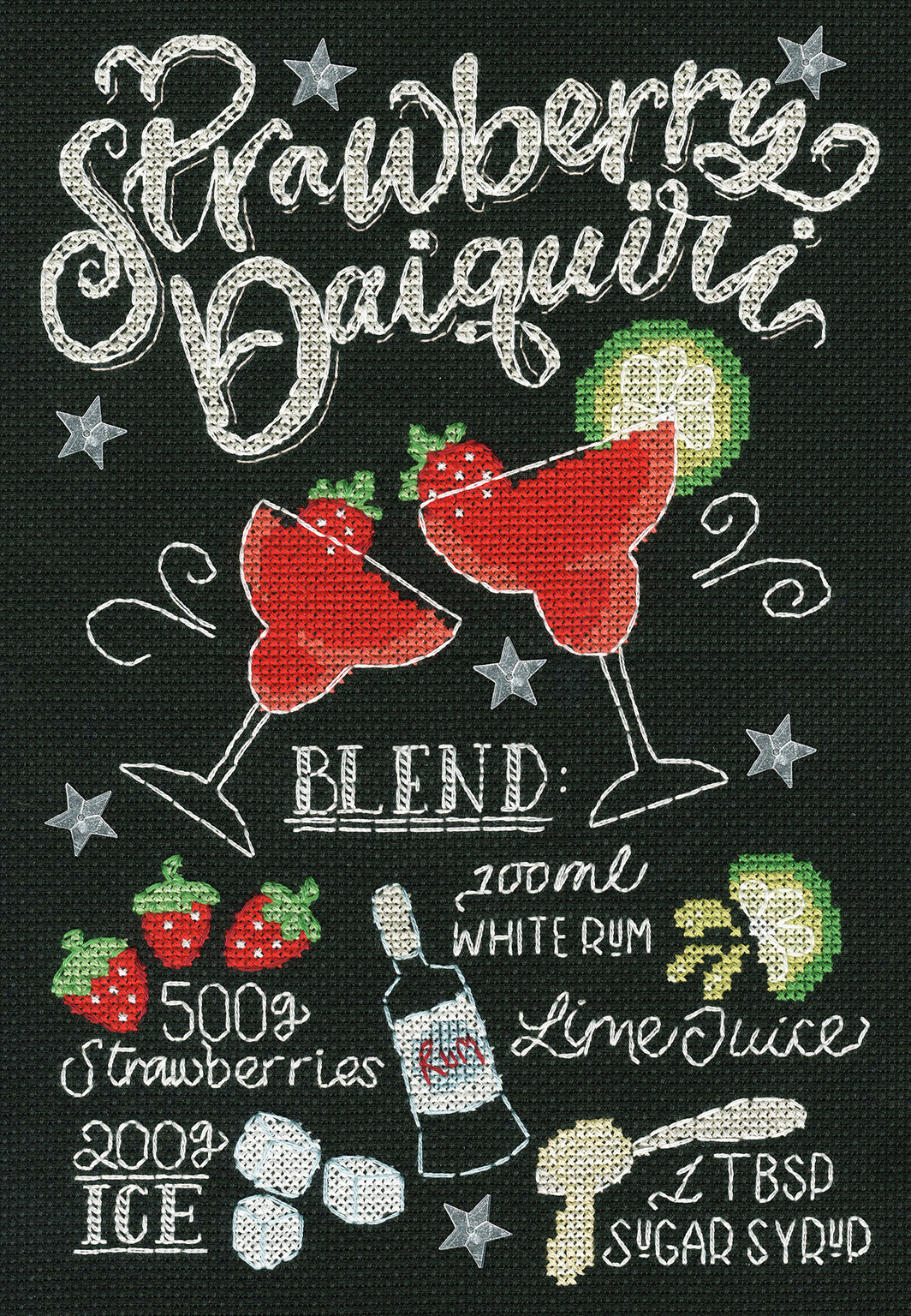 Strawberry Daiquiri - Bothy Threads Cross Stitch Kit XLJ4