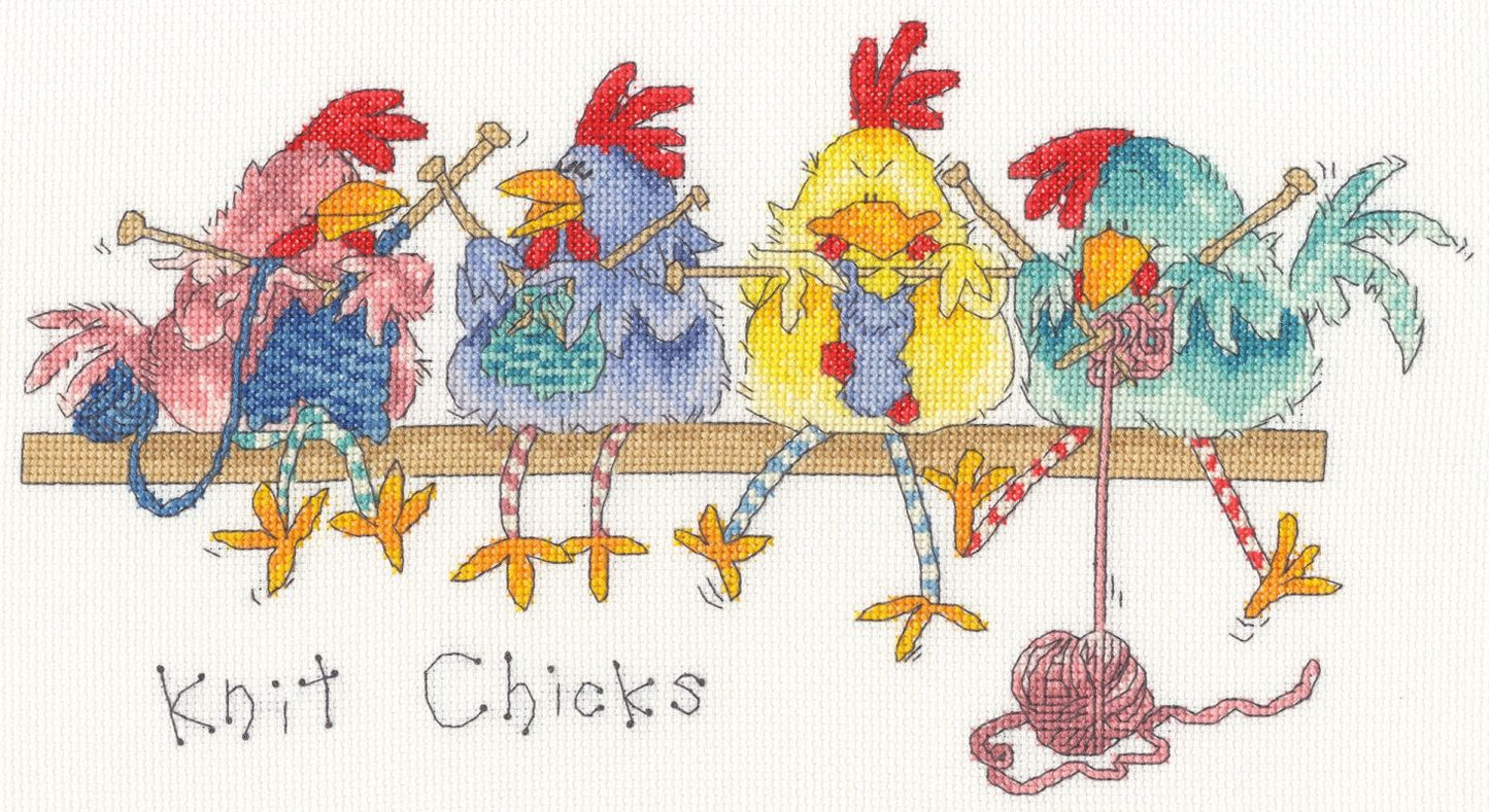 Knit Chicks - Bothy Threads Cross Stitch Kit XMS40