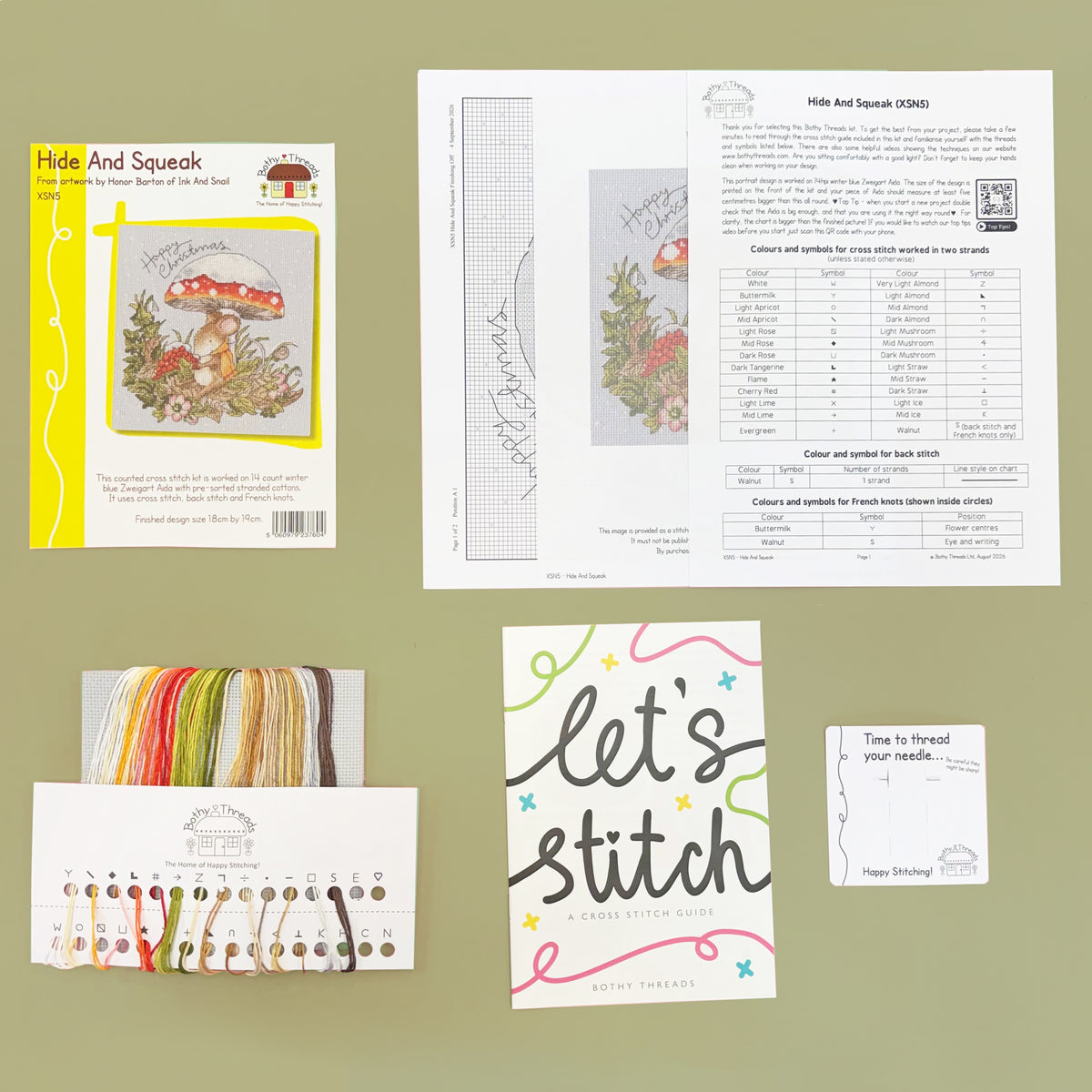 Hide And Squeak - Bothy Threads Cross Stitch Kit XSN5