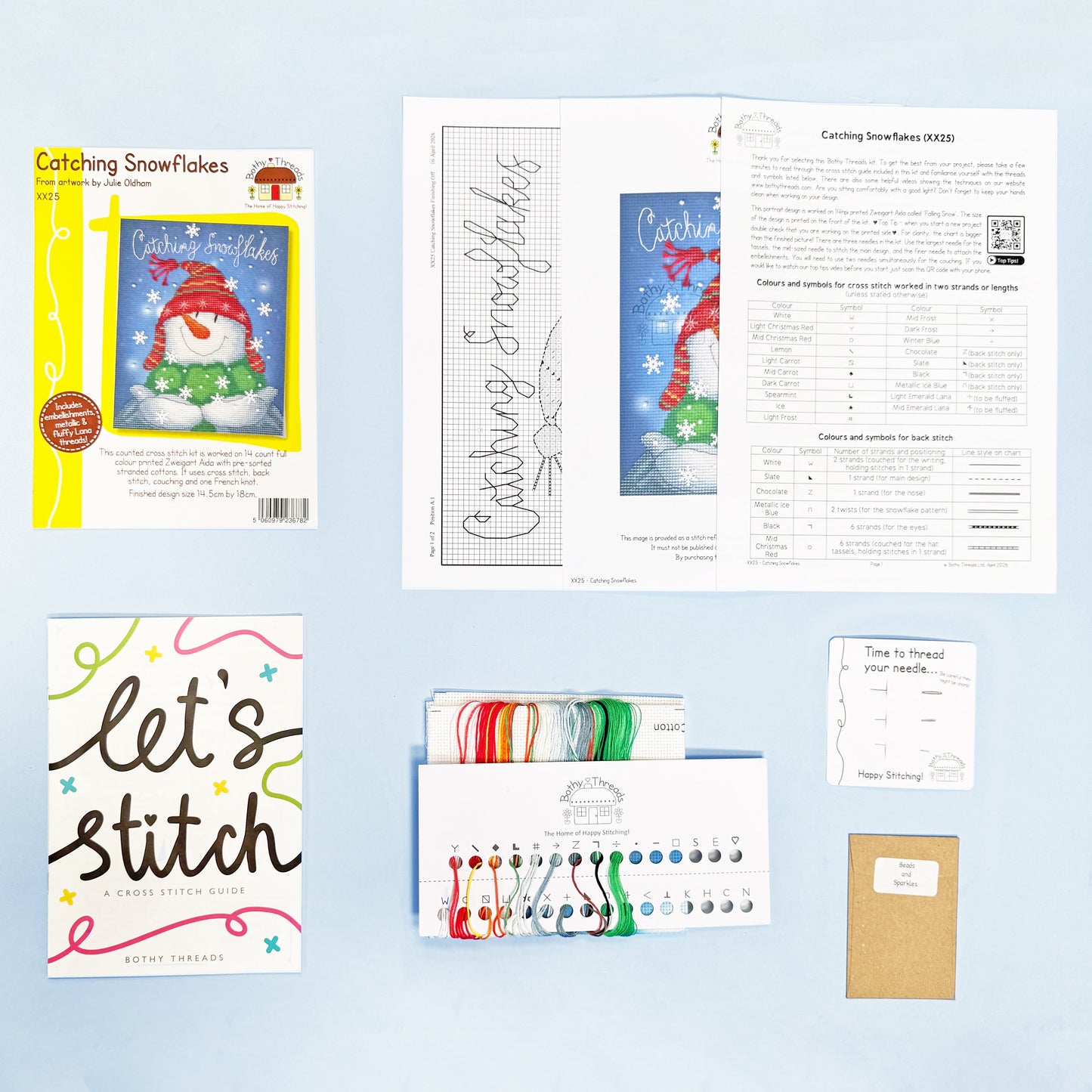 Catching Snowflakes - Bothy Threads Cross Stitch Kit XX25