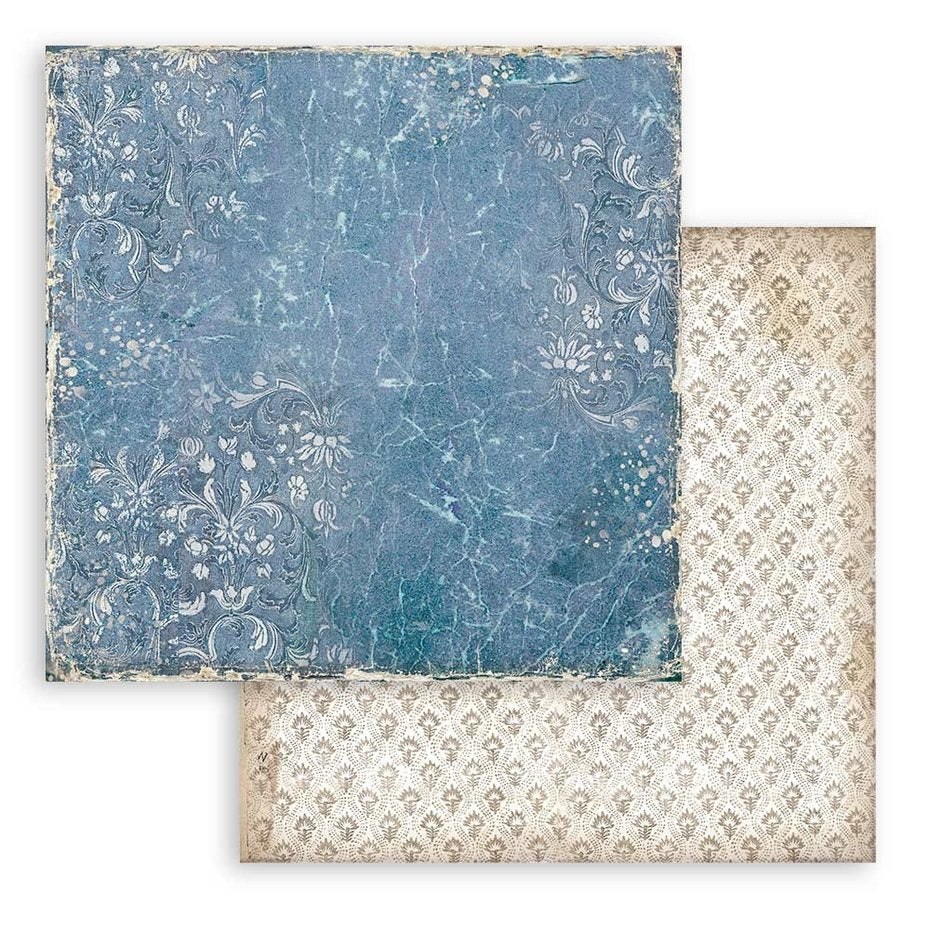 Stamperia Vintage Library Backgrounds Selection 8x8 Inch Paper Pack (SBBS81)