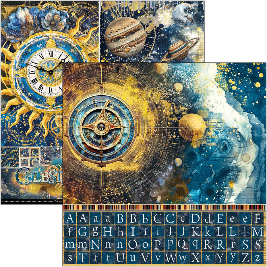 Ciao Bella Celestial 12x12 Inch Patterns Pad (8pcs) (CBT087)