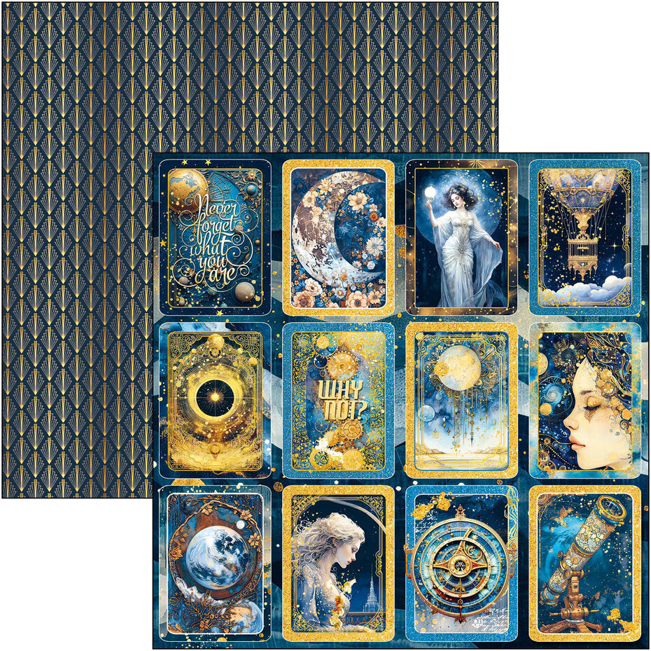 Ciao Bella Celestial 12x12 Inch Patterns Pad (8pcs) (CBT087)