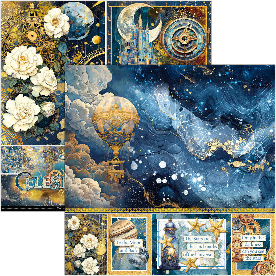 Ciao Bella Celestial 8x8 Inch Paper Pad (12pcs) (CBH087)