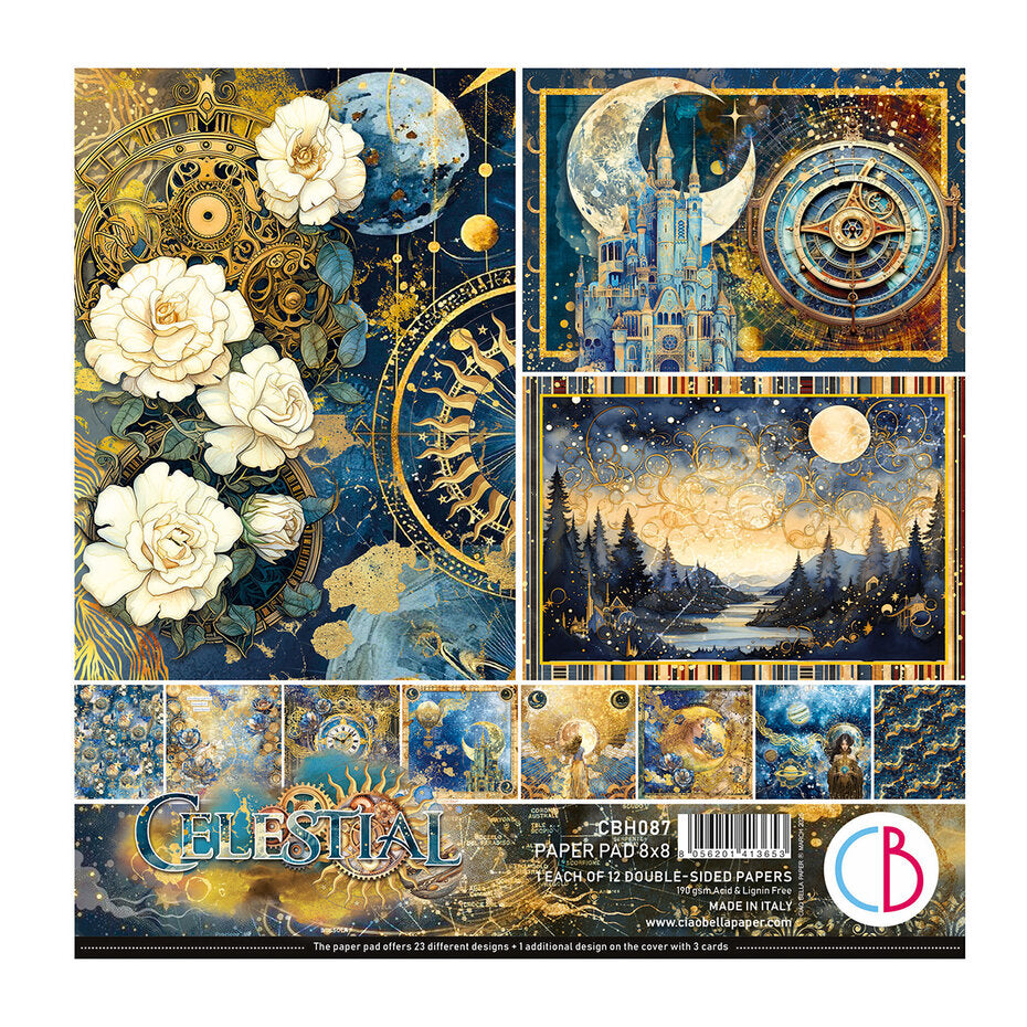 Ciao Bella Celestial 8x8 Inch Paper Pad (12pcs) (CBH087)