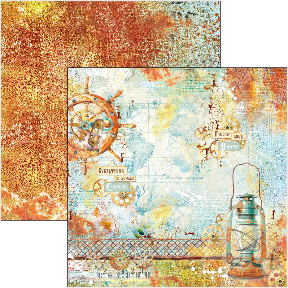 Ciao Bella Coral Reef 12x12 Inch Paper Pad (12pcs) (CBPM078)