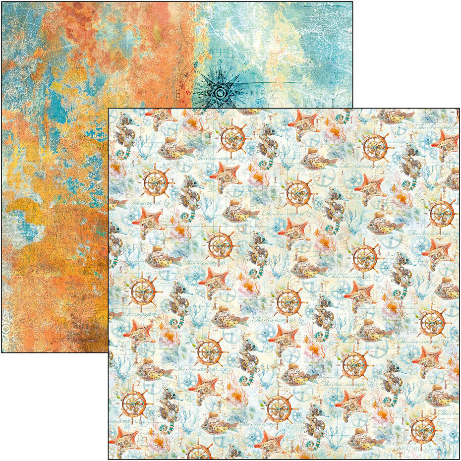 Ciao Bella Coral Reef 12x12 Inch Patterns Pad (8pcs) (CBT078)