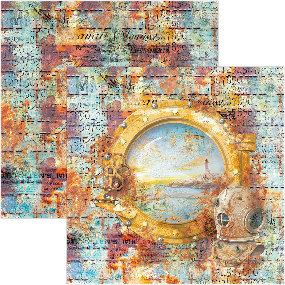 Ciao Bella Coral Reef 12x12 Inch Patterns Pad (8pcs) (CBT078)