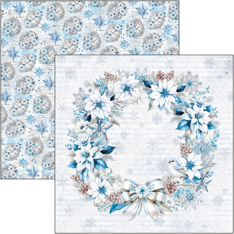Ciao Bella Elegance of Blue 12x12 Inch Patterns Pad (8pcs) (CBT079)