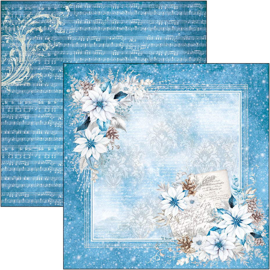 Ciao Bella Elegance of Blue 12x12 Inch Patterns Pad (8pcs) (CBT079)