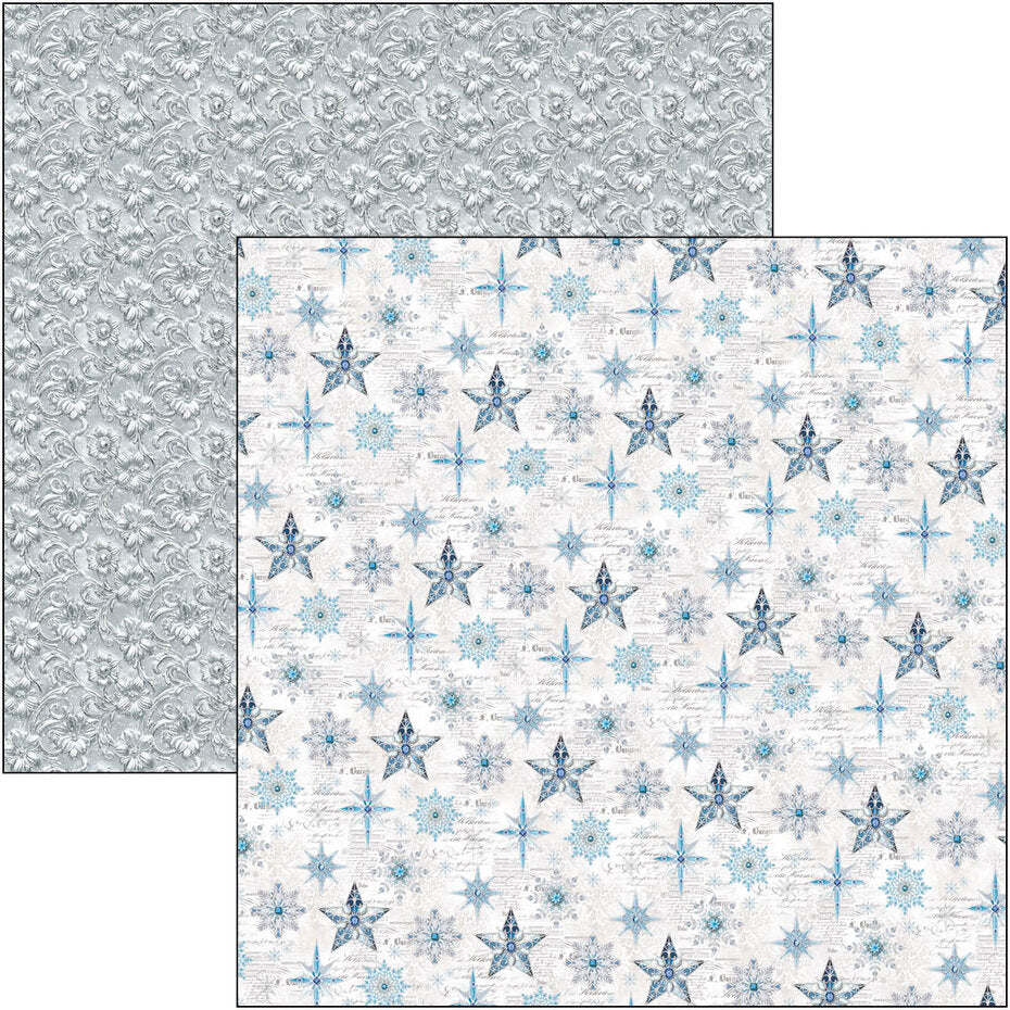 Ciao Bella Elegance of Blue 12x12 Inch Patterns Pad (8pcs) (CBT079)