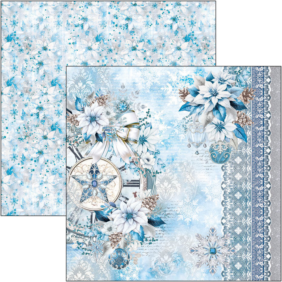 Ciao Bella Elegance of Blue 12x12 Inch Patterns Pad (8pcs) (CBT079)