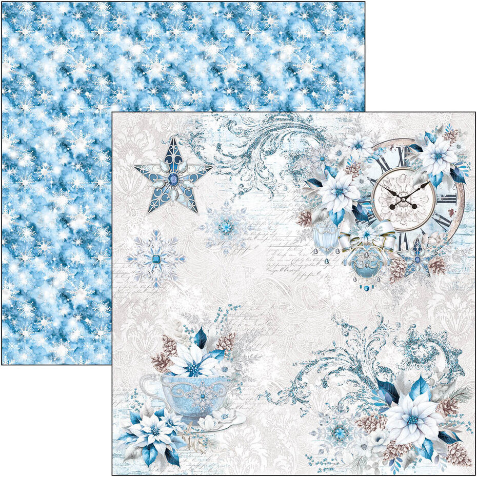 Ciao Bella Elegance of Blue 8x8 Inch Paper Pad (12pcs) (CBH079)