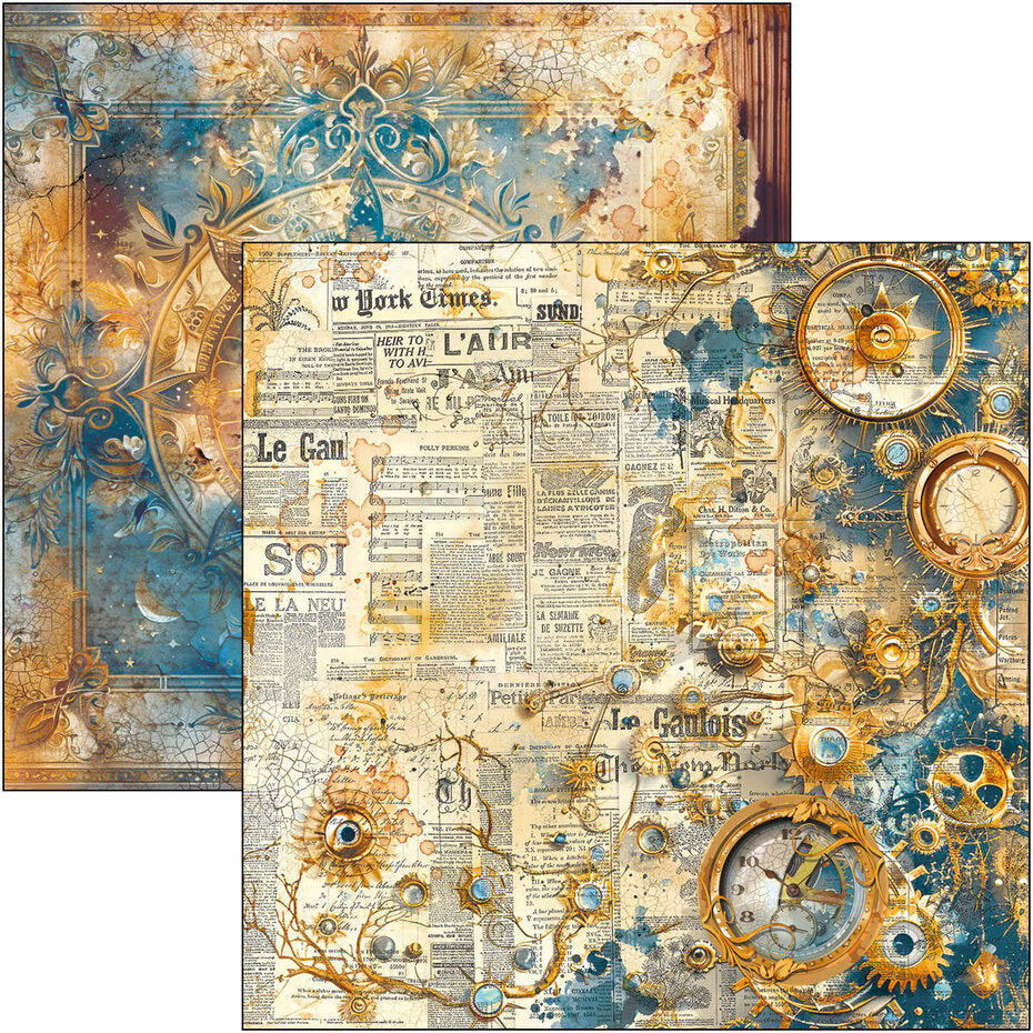 Ciao Bella Esprit de Voyage 12x12 Inch Patterns Pad (8pcs) (CBT082)
