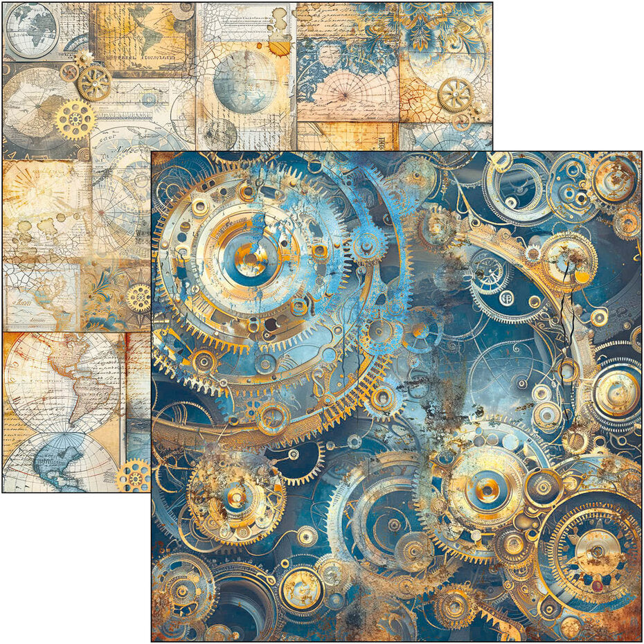 Ciao Bella Esprit de Voyage 12x12 Inch Patterns Pad (8pcs) (CBT082)