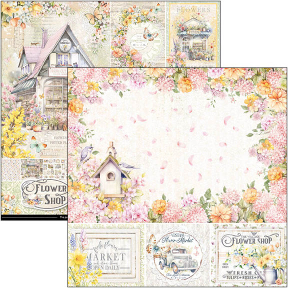 Ciao Bella Flower Shop 12x12 Inch Paper Pad (12pcs) (CBPM077)