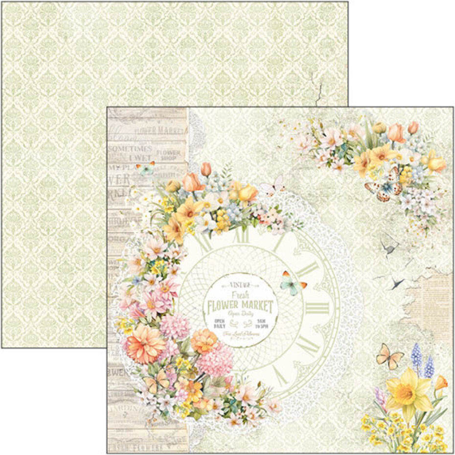 Ciao Bella Flower Shop 12x12 Inch Paper Pad (12pcs) (CBPM077)