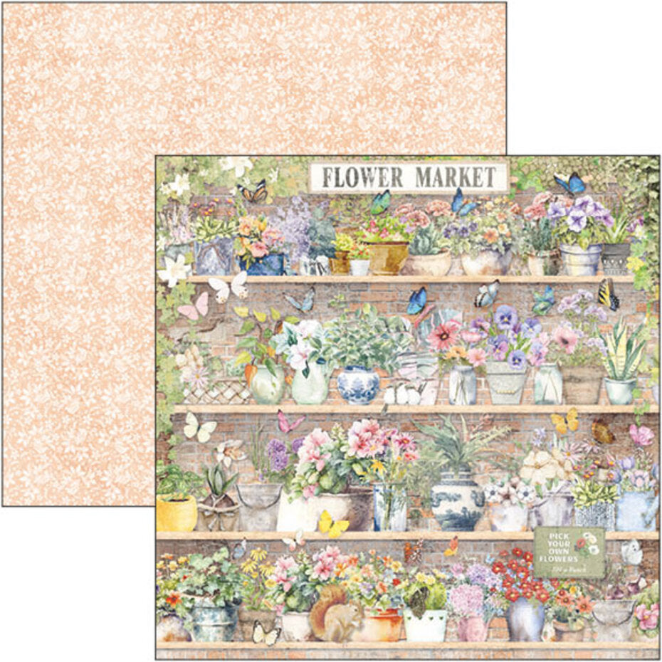 Ciao Bella Flower Shop 12x12 Inch Paper Pad (12pcs) (CBPM077)