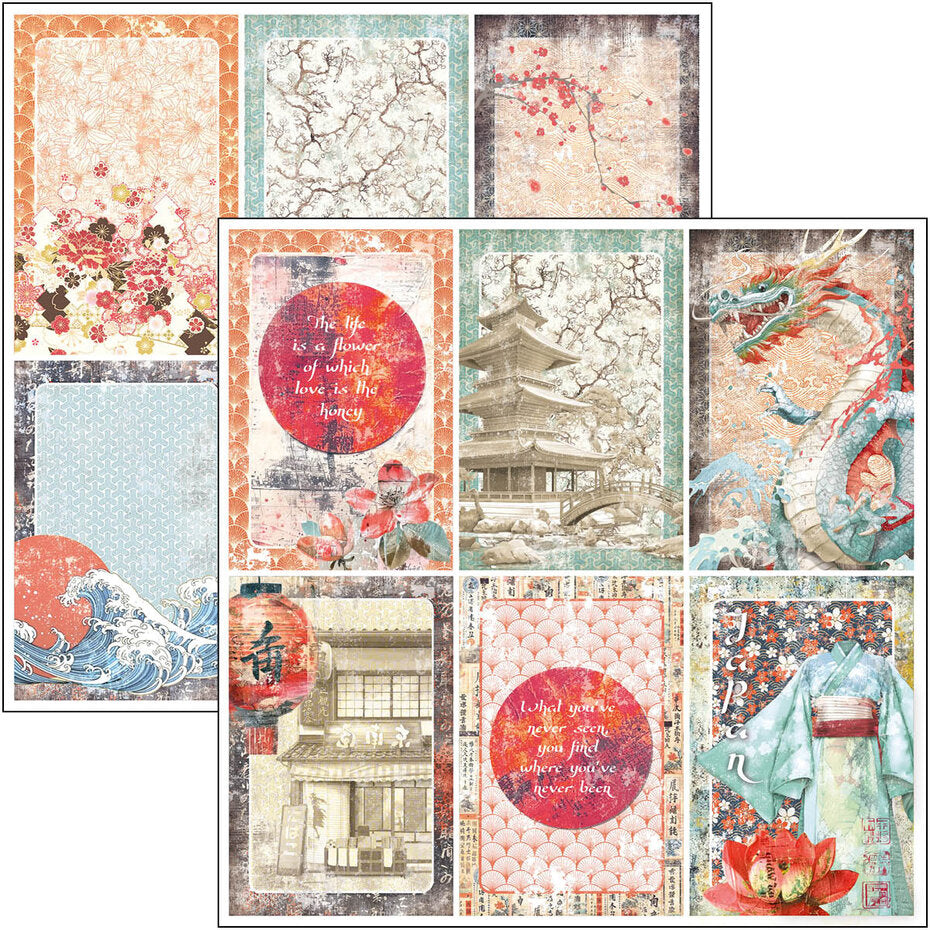 Ciao Bella Land of the Rising Sun 8x8 Inch Paper Pad (12pcs) (CBH076)