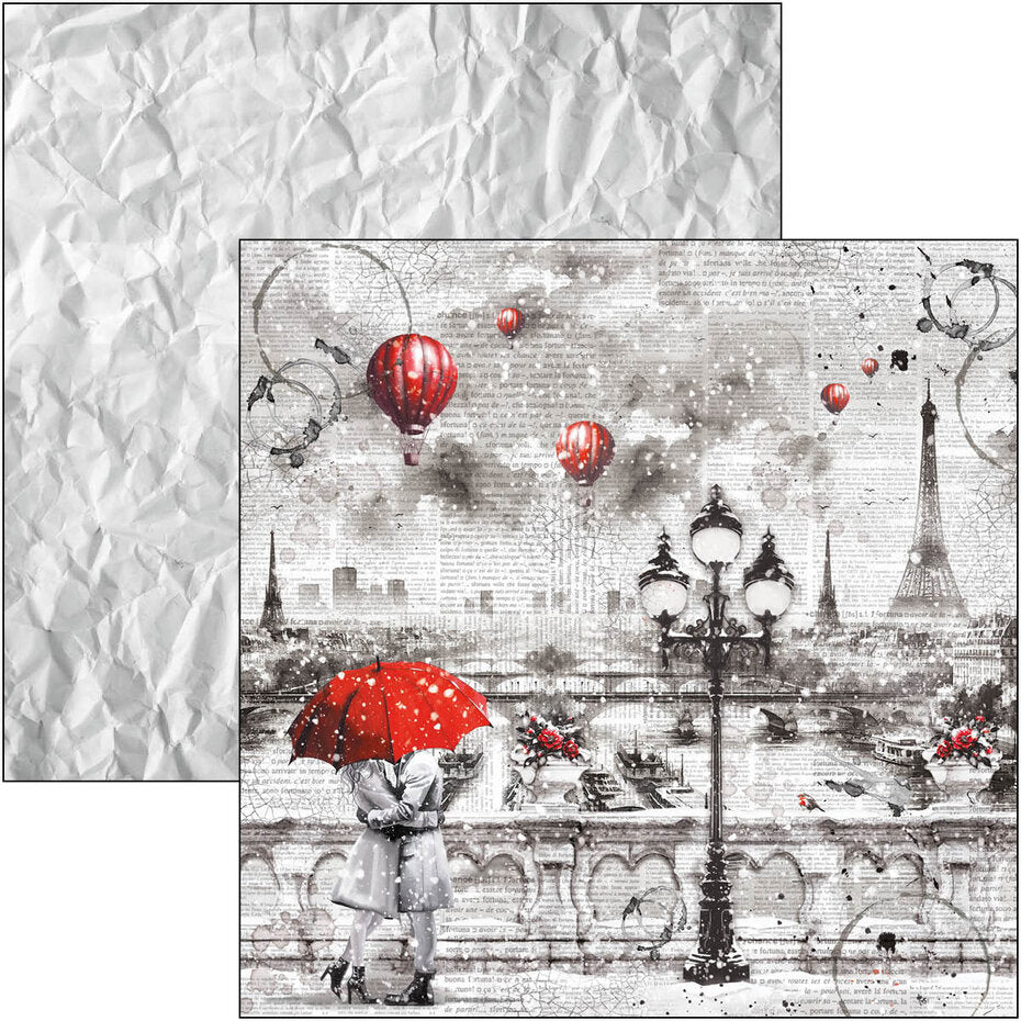 Ciao Bella Paris Je t'aime 12x12 Inch Paper Pad (12pcs) (CBPM081)