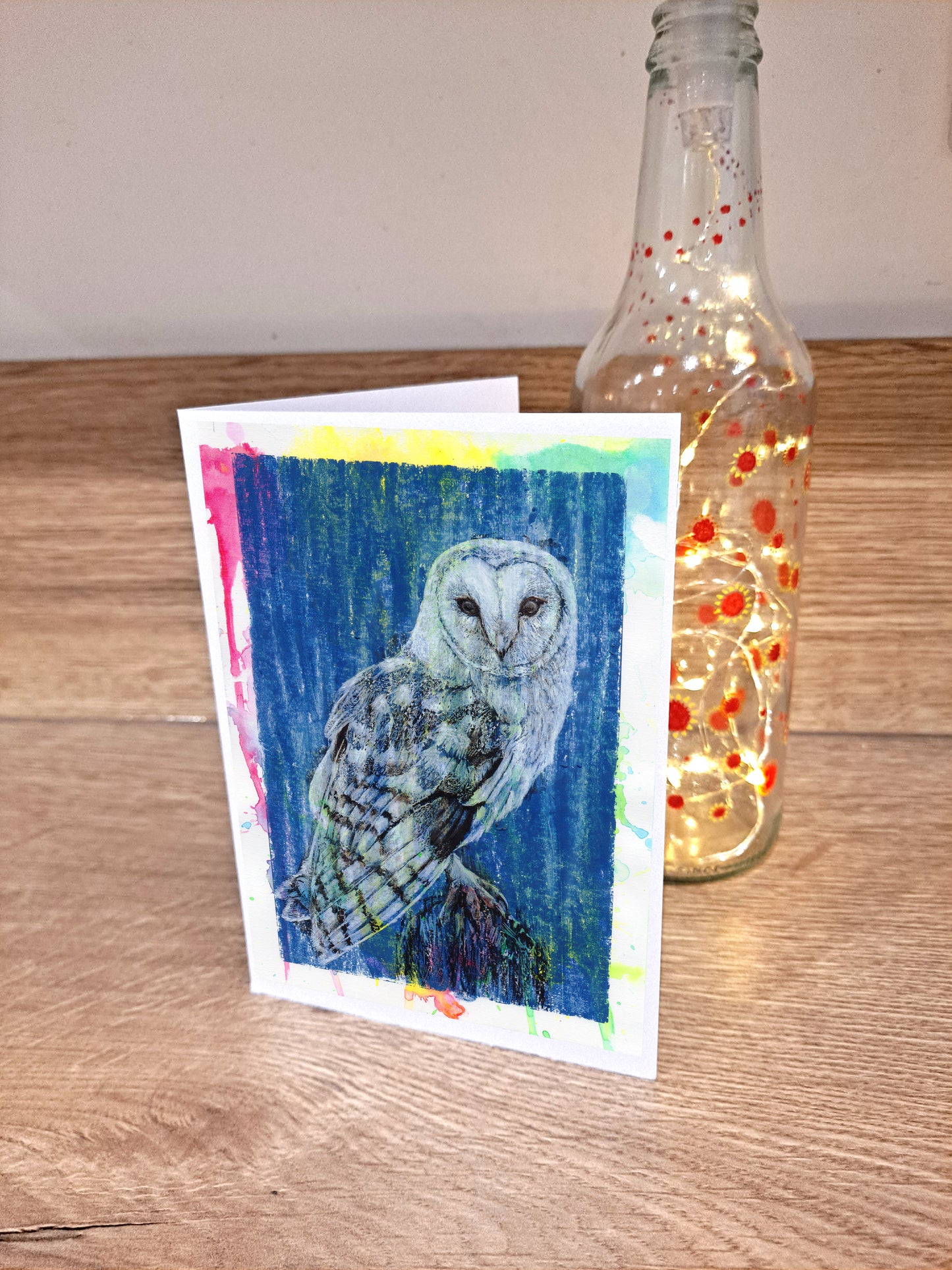Owl - Greetings Card by Hannah Hildebrand