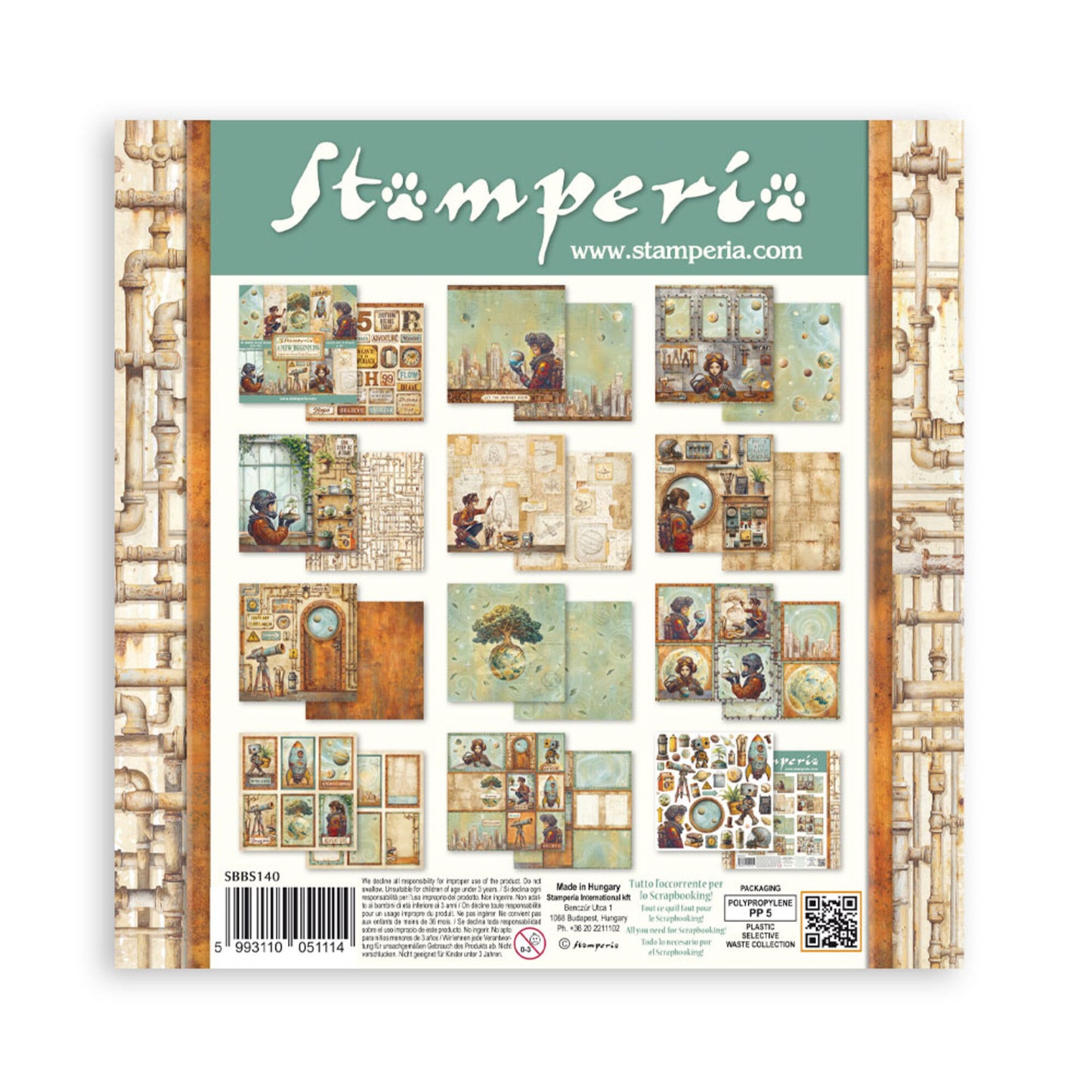 Stamperia A New Beginning 8x8 Inch Paper Pack (Double Face) (SBBS140)