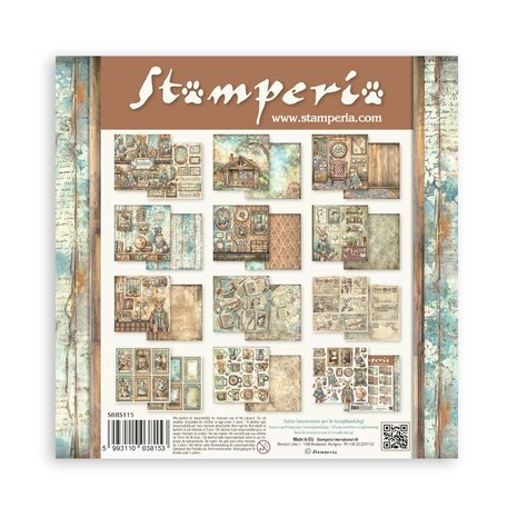 Stamperia Alterego 8x8 Inch Paper Pack (SBBS115)