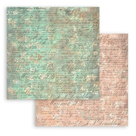 Stamperia Brocante Antiques Backgrounds 8x8 Inch Paper Pack (SBBS102)