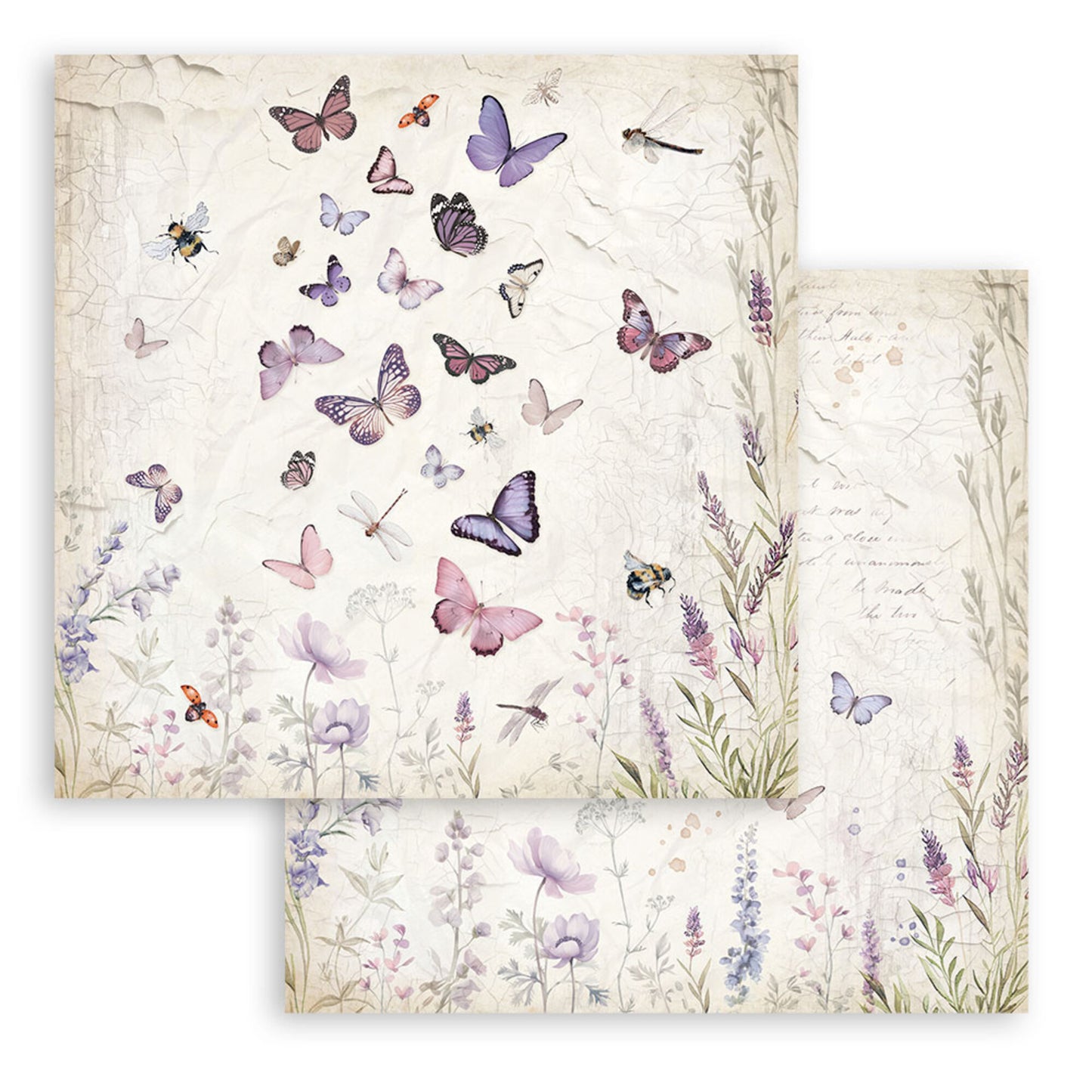 Stamperia Lavender 12x12 Inch Paper Pack (SBBL155)