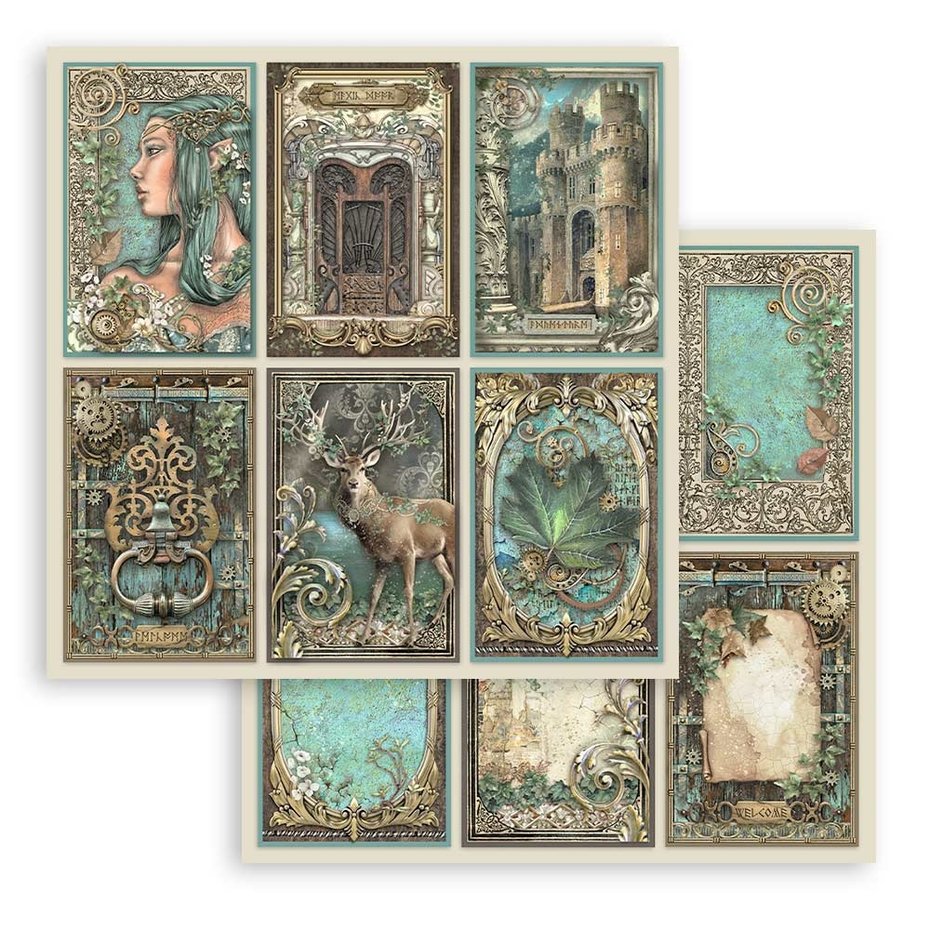 Stamperia Magic Forest 12x12 Inch Paper Pack (SBBL130)