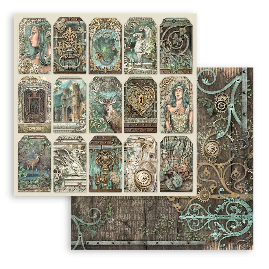 Stamperia Magic Forest 12x12 Inch Paper Pack (SBBL130)