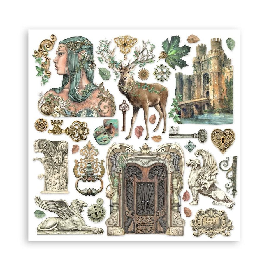 Stamperia Magic Forest 12x12 Inch Paper Pack (SBBL130)