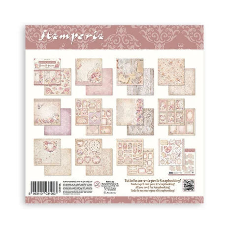 Stamperia Romance Forever 8x8 Inch Paper Pack (SBBS96)
