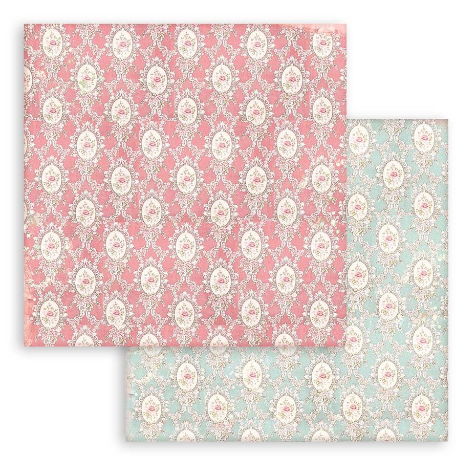 Stamperia Rose Parfum Backgrounds 8x8 Inch Paper Pack (SBBS74)