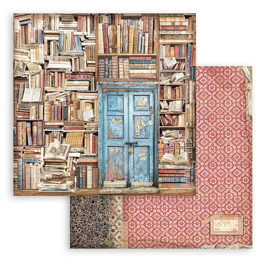 Stamperia Vintage Library 8x8 Inch Paper Pack (SBBS80)