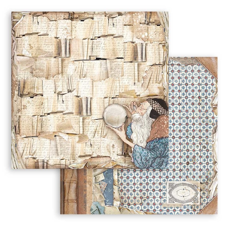 Stamperia Vintage Library 8x8 Inch Paper Pack (SBBS80)