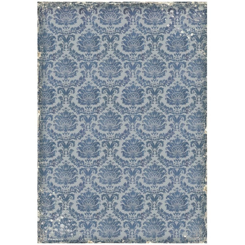 Stamperia Vintage Library A4 Rice Paper Wallpaper (DFSA4756)