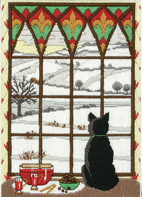 Winter Through the Window Long Stitch Kit AL78467