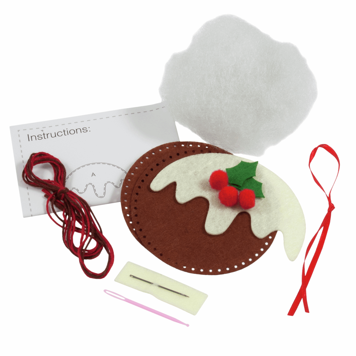 Trimits Felt Decoration Kit: Christmas Pudding GCK025