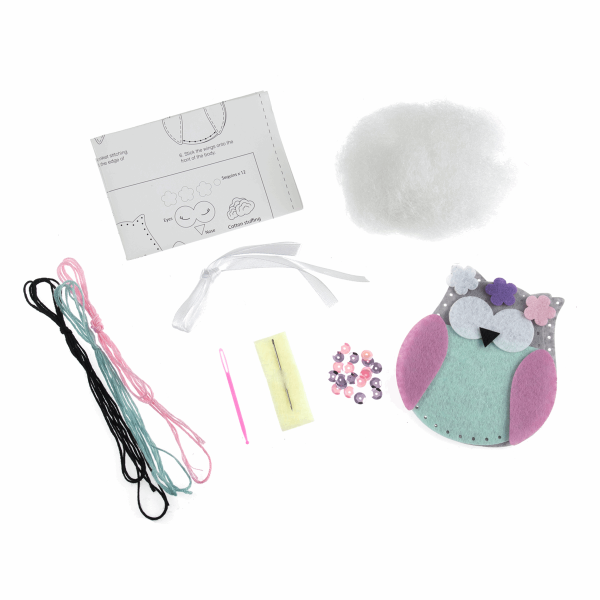 Trimits Felt Decoration Kit: Spring Owl GCK037