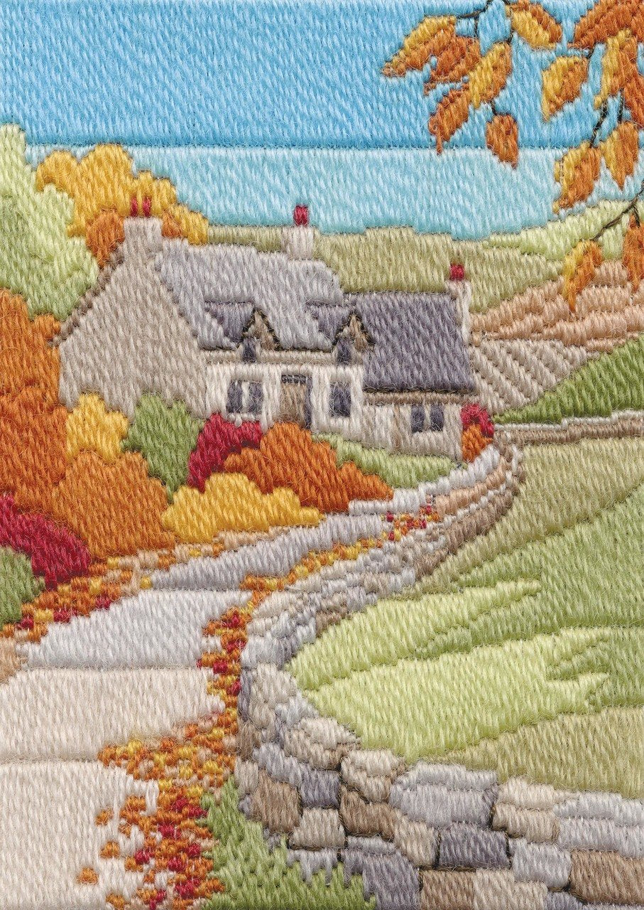 Autumn Cottage Derwentwater Designs Long Stitch Kit DW14MLS11