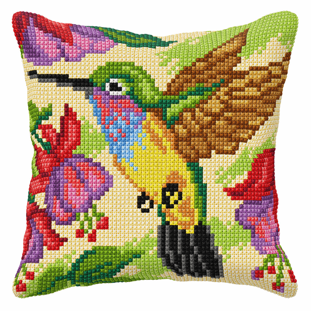 Humming Bird- Orchidea Cushion Cross Stitch Kit ORC.9013